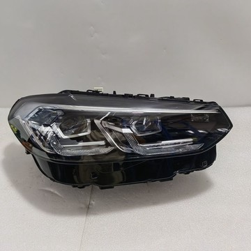 (質量保固）18-21款BMW X3X4大燈G08 G01大燈LED勺子前照燈白底帶風扇