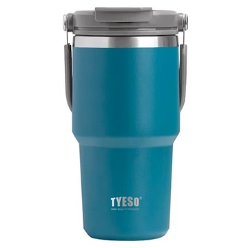 TYESO 泰碩 手提304不銹鋼水杯  深湖藍  600ml  1個