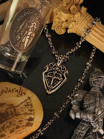 【巴洛克系列】雙面盾/銀/單墜