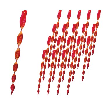 七彩驅鳥棒  紅色  20個