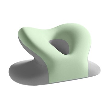 SUNORO 多功能鏤空午睡枕  36 x 23 x 19cm  雙拼綠灰色