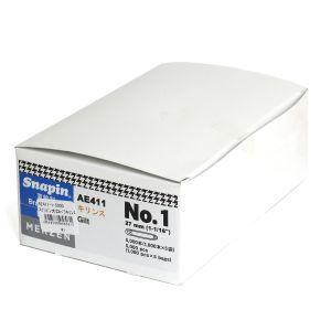 MERZEN スナッピン 安全ピン キリンス仕上げ ゴールド 27mm AE411-1