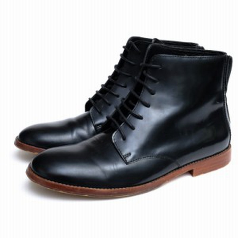 アーペーセー A P C レースアップブーツ セミドレスブーツ イタリア製グリースレザー ブーツ メンズ 中古 通販 Lineポイント最大1 0 Get Lineショッピング