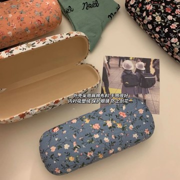 爆款直降價 鏡收納 墨鏡盒 皮革 眼鏡盒 眼鏡袋 爆款直降價 鏡收納 墨鏡盒 皮革 眼鏡盒 眼鏡袋 中國風~復古碎花棉麻