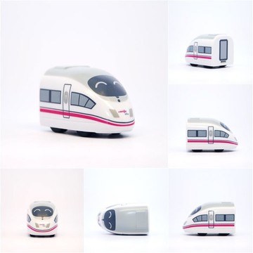 西班牙高鐵AVE S103 鐵支路迴力小火車 迴力車 火車玩具 壓克力盒裝 QV027 TR台灣鐵道