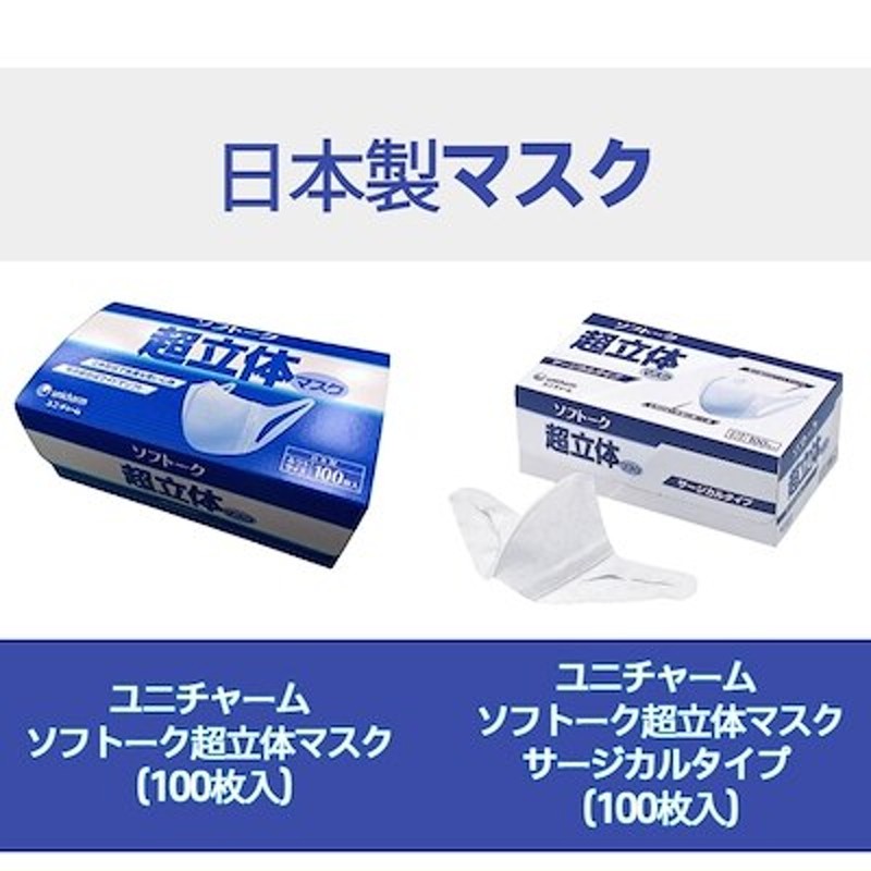 ソフトーク超立体マスク普通＆サージカルタイプふつうサイズ100枚入２個セットでハンドジェル無料佐川発送 通販 LINEポイント最大1.0%GET |  LINEショッピング