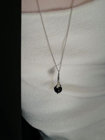 Stone Bud Delicate Long Necklace