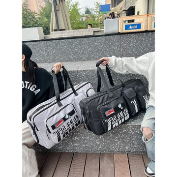 新款羽毛球包單肩矩形包大方包大容量手提式網球包男女運動健身包