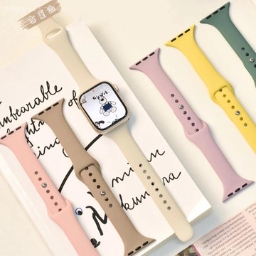 小蠻腰矽膠錶帶 Apple Watch 矽膠錶帶 iwatch8 S9 SE S7 49mm 41mm蘋果錶帶 運動錶帶