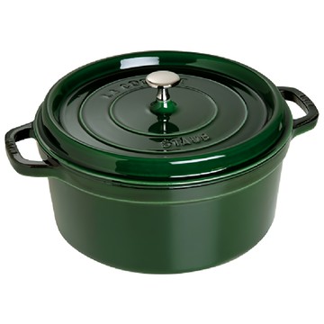 staub 琺寶 琺瑯鑄鐵圓形燉鍋1004201  18cm  蒔蘿綠  1個
