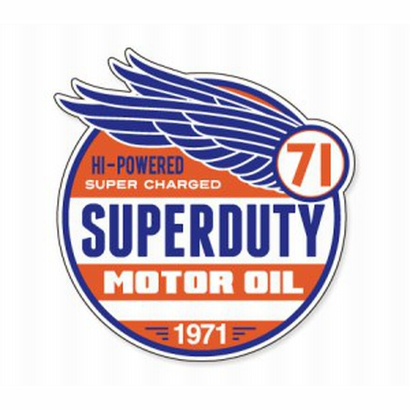 ステッカー アメリカン おしゃれ 車 バイク かっこいい オイル カーステッカー 世田谷ベース Vintage Motoroil Signs  SUPERDUTY LINEショッピング