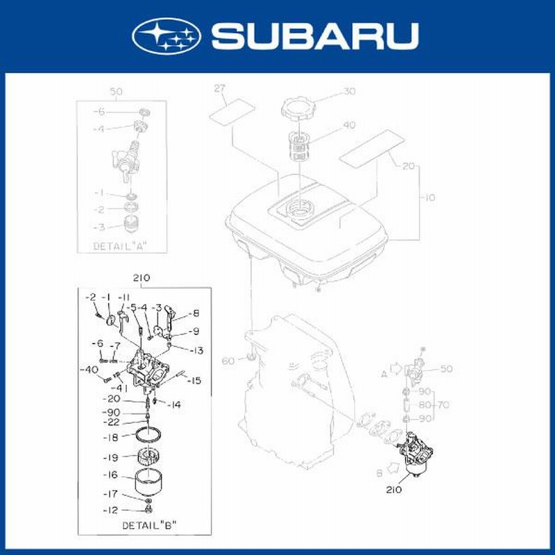 スバル/SUBARU】ロビンエンジン 純正 部品 キャブレター AY STD [234-62301-10][EY28][富士重工業 Robin][Z]  | LINEブランドカタログ