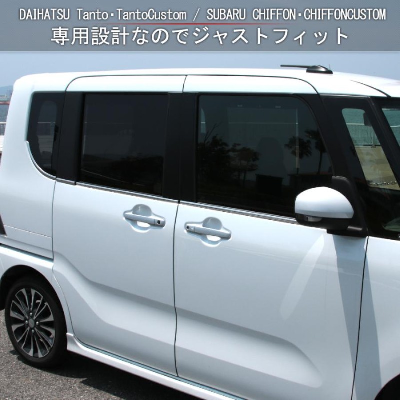 新型 タント LA650S LA660S ウィンドウトリム ドレスアップ アクセサリー エアロ カスタムパーツ DAIHATSU TANTO /  TANTO CUSTOM | LINEショッピング