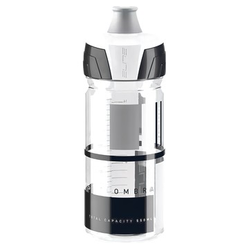 ELITE Crystal Ombra 繽紛 自行車水壺 550ml 無BPA 塑料材質  白色  1個