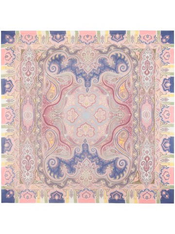 ETRO - abstract-print scarf - women - Silk - One Size - Pink