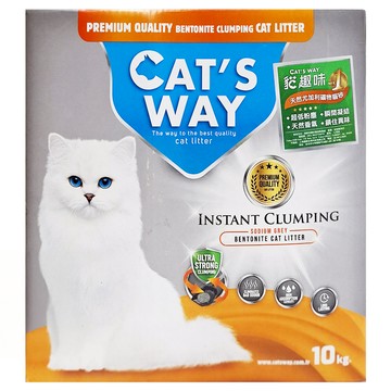 CAT'S WAY 貓趣味 天然礦物貓砂 超低粉塵 瞬間凝結 天然香氣  尤加利  10kg  1袋