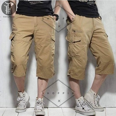 パンツ メンズ ファッション ボトムス クロップド 膝下丈タイプ カーゴひざ下 カーゴ ミリタリー クロップド 七分丈 通販 Lineポイント最大get Lineショッピング