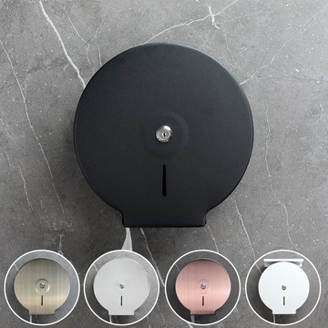 不鏽鋼紙巾盒 免打孔不鏽鋼廁所大卷紙盒公共衛生間卷紙盒酒店壁掛式大盤紙巾架『XY32467』