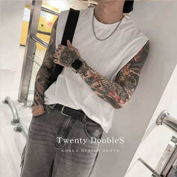 【20ss_select】韓系 素面無袖坦克背心 CLEANFIT 坦克 背心 無袖背心 穿搭 韓國男裝 吊嘎 素色短T