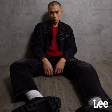 Lee 男裝 101 高腰標準直筒牛仔褲 黑色洗水 101+ | LB617006880