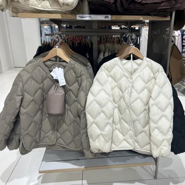 大金子折扣店秋冬女裝輕型羽絨服休閑茄克夾克保暖外套450453