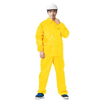 [雙龍]極簡型機車兩件式風雨衣(機車套裝雨衣ES) L號向陽黃