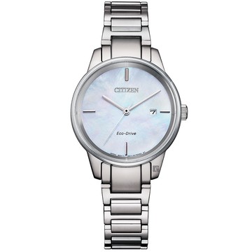 CITIZEN 星辰 光動能珍珠貝女錶 EW2590-85D
