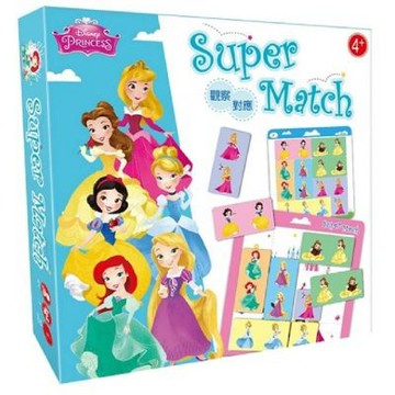 迪士尼DISNEY 益智教具：公主系列 SUPER MATCH 觀察對應