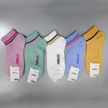 imaco 日系條紋日系棉質短襪