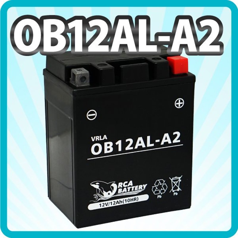 バイク バッテリー YB12AL-A2 互換【OB12AL-A2 】充電・液入り (互換: YB12AL-A FB12AL-A GM12AZ-3A-1  GM12AZ-3A-2) 除雪機バッテリー 1年保証 送料無料 通販 LINEポイント最大0.5%GET | LINEショッピング