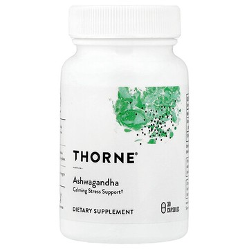 Thorne, 南非醉茄，120 毫克，30 粒膠囊