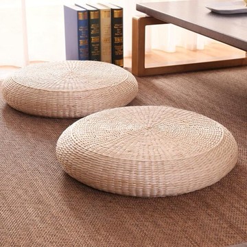 日式草編蒲團坐墊加厚家用茶道藤編榻榻米打坐禪修墊地板矮坐墩子 年中鉅惠 可開發票