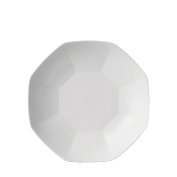 平邊白瓷 - 多角型盤25cm(本商品不提供破損保證)