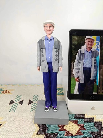 客制化人物公仔 人偶 3D人像畫 似顏繪 定制 老人 生日 紀念 禮物