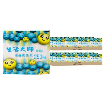 生活大師 抽取式 衛生紙  1入  96包