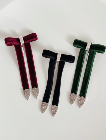 絲絨絲帶髮圈 髮飾髮飾 絲帶 絲絨 髮夾