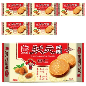 義美 狀元煎餅 杏仁口味  96g  6包