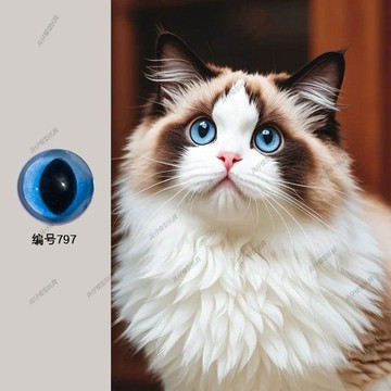 【diy手作】大號布偶羊毛氈仿真寵物玻璃眼睛扭棒龍眼睛貓眼狗眼獸眼動物眼睛
