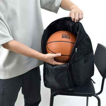 籃球包 素面黑色籃球運動背包【NZB112】