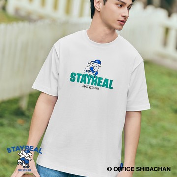 JOHN x STAYREAL 聯名Logo T - 白