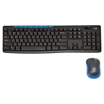 logitech 羅技 無線鍵盤滑鼠組 原廠保固  一般型  藍色/黑色  MK275