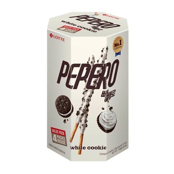 LOTTE PEPERO六角罐128g-白巧克力