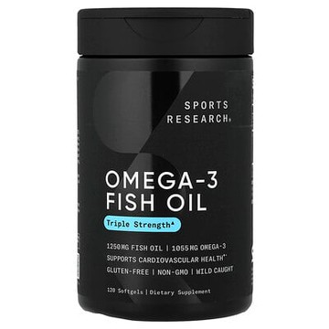Sports Research, omega-3 魚油，120 粒軟凝膠