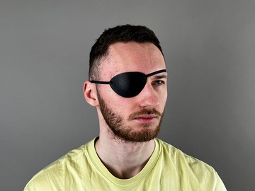 皮革眼罩，眼罩，男士眼罩，女士眼罩，棕眼罩，S