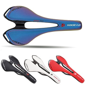 🔥【熱銷爆款】🚚山地車座鞍碳纖維山地自行車鞍座藍色坐墊碳纖維座墊