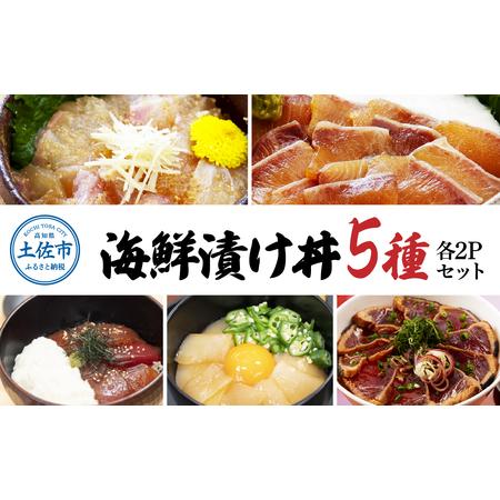 ふるさと納税 こだわり！土佐の海鮮丼の素５種・各2袋セット漬け丼 漬け丼セット 海鮮 丼 各2パック お茶漬け 鰹のタタキ.. 高知県土佐市