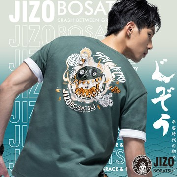 【新品2件75折】日傳大首怪談短TEE(軍綠) - BLUE WAY 地藏小王