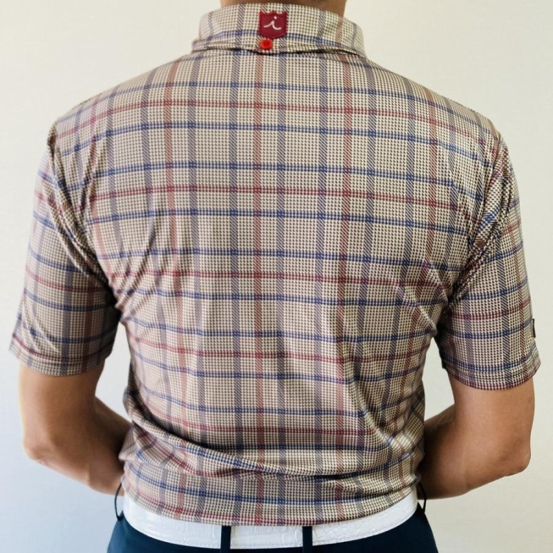 イリアック ゴルフ シャツ パリス ブラウンチェック Iliac Golf Shirts