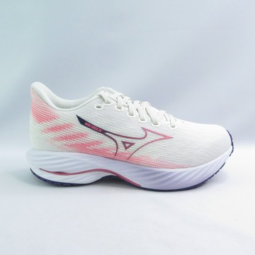 Mizuno J1GD240675 WAVE RIDER 28 SW 女慢跑鞋 4E超寬楦 米白粉【iSport愛運動】