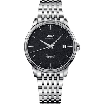MIDO 美度錶 Baroncelli 簡約超薄 機械錶 黑色 男錶 手錶 腕錶 M0274071105100